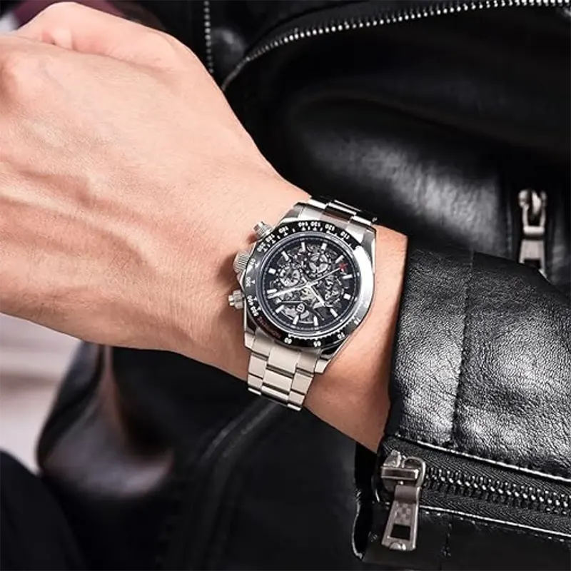 Pagani Design Skeleton Dial Automatic Men's Watch- PD-1777